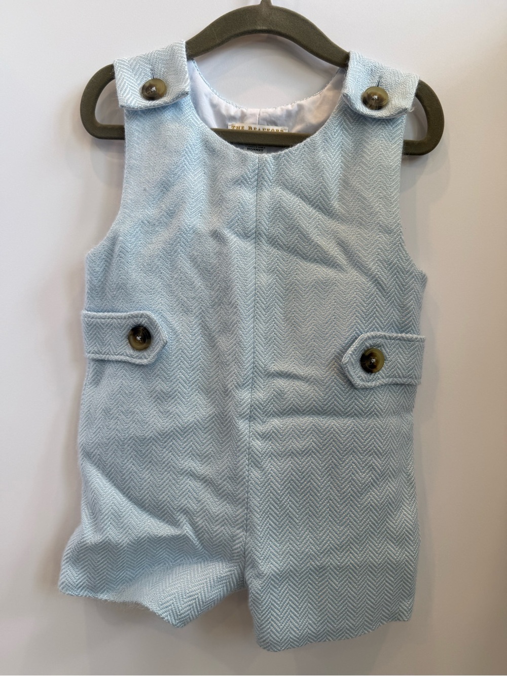 The Beaufort Bonnet Company Light Blue Herringbone Jack Keen Jon Jon